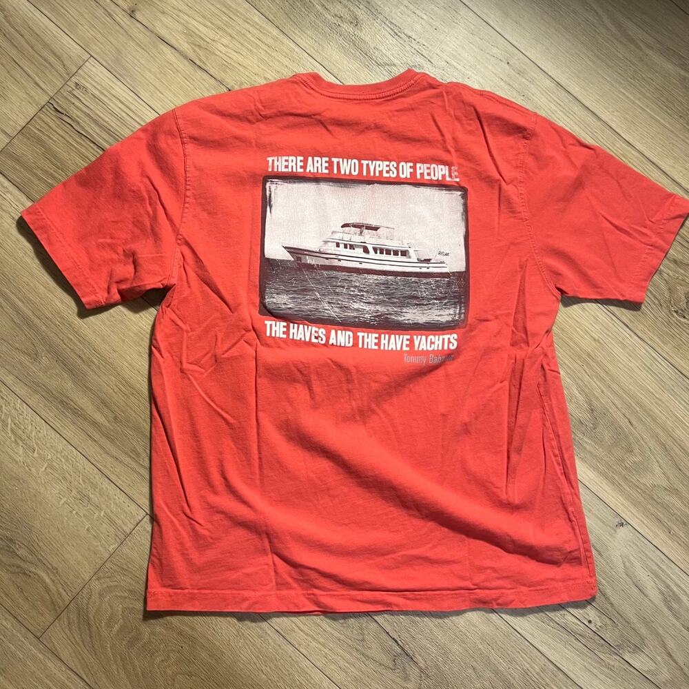 Tommy Bahama The Have and the Have Yachts Graphic Shirt Mens XL